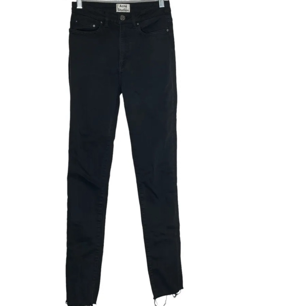 ACNE Studios Pin Black, Skinny Jeans, Raw Hem,‎ Size 27